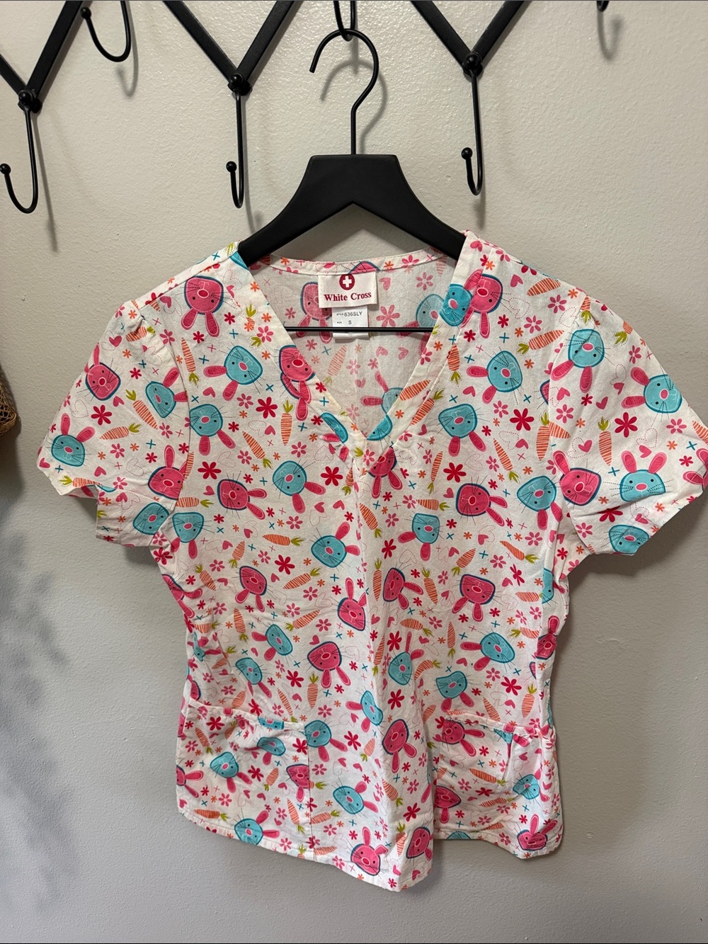 Bunny Scrub Top
